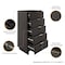 Manhattan Comfort Granville Dark Grey 5-Drawer Tall Dresser, 3-Drawer Standard Dresser and 6-Drawer Double Dresser GRAN035 - alternate 8